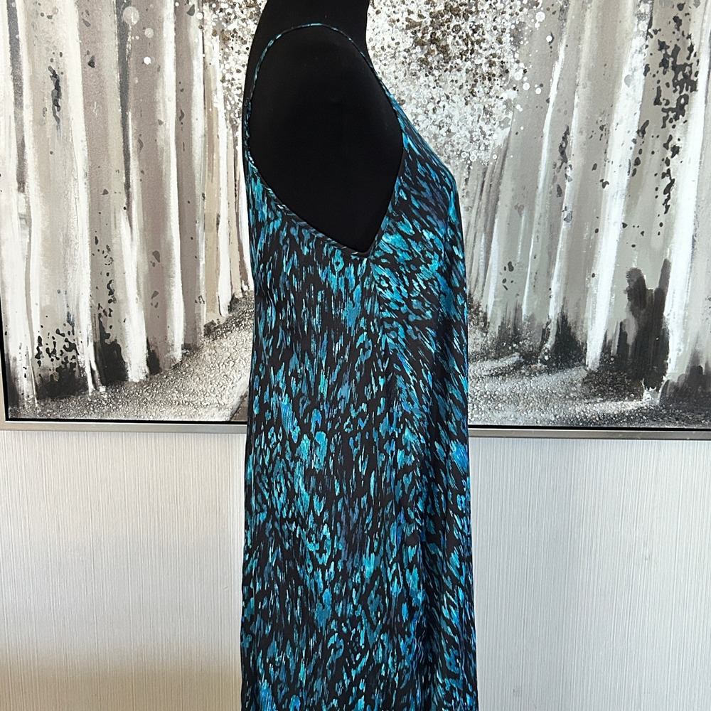 Van Winkle & Co Satin Sleeveless V-Neck Maxi Chemise Dress - Size M - Picture 5 of 8